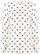 Equipment Heart Intarsia Jumper - White