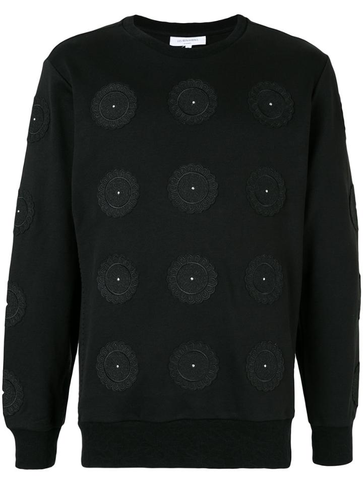 Les Benjamins Mahnkala Embroidered Sweatshirt - Black