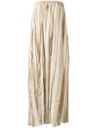 Uma Wang - Striped Bandeau Dress - Women - Cotton/cupro - S, Nude/neutrals, Cotton/cupro