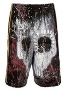 Faith Connexion Skull Print Sequin Shorts
