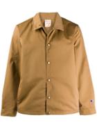 Champion Logo Stripe Detail Shirt Jacket - Neutrals