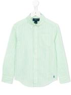 Ralph Lauren Kids Striped Shirt, Toddler Boy's, Size: 4 Yrs, Green