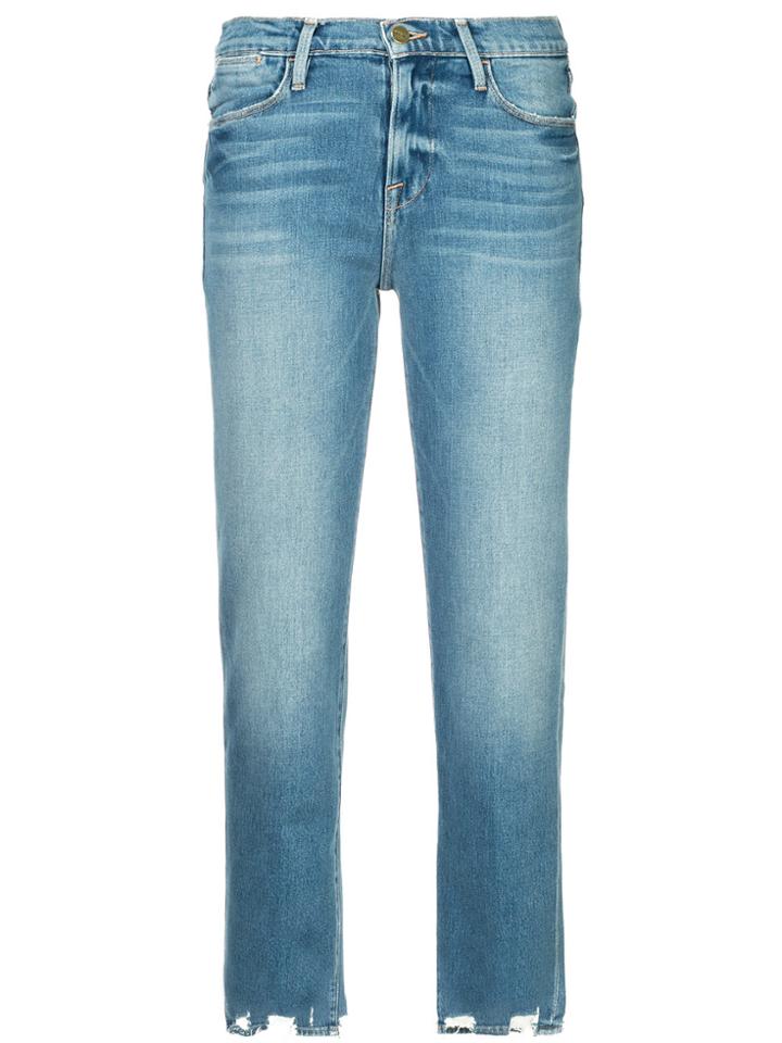 Frame Denim Le High Straight Fit Jeans - Blue