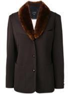 Jean Paul Gaultier Vintage Faux Fur Collar Jacket - Brown