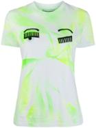 Chiara Ferragni Tie-dye Wink T-shirt - Yellow