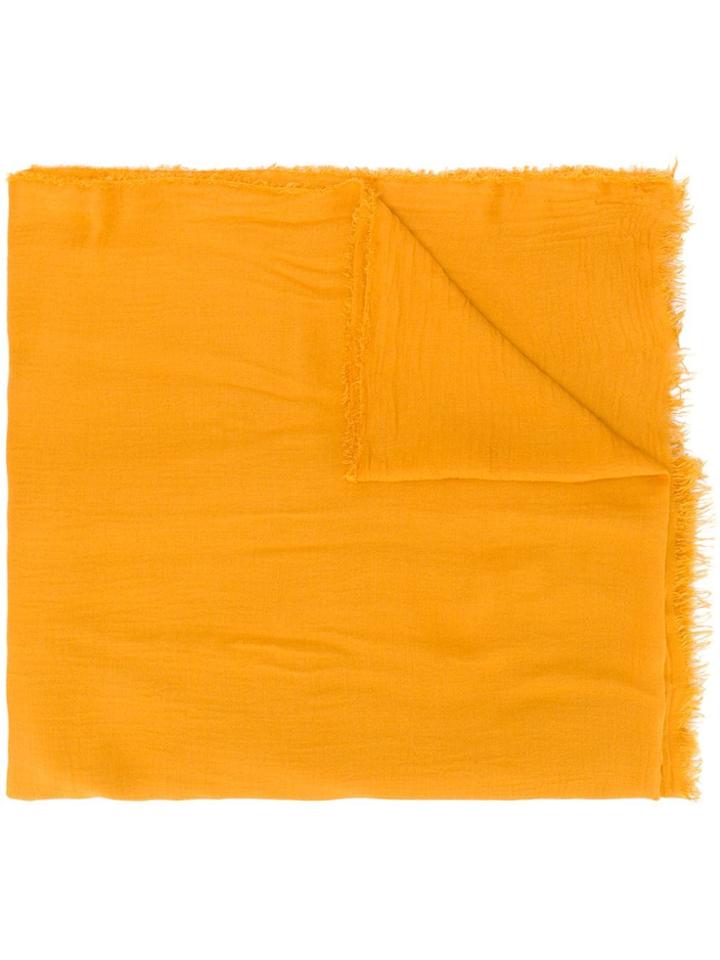 Faliero Sarti Redford Frayed Scarf - Yellow