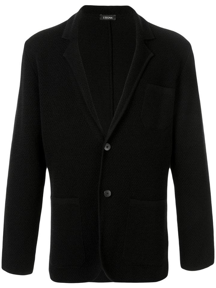 Ermenegildo Zegna Wool Knit Cardigan - Black