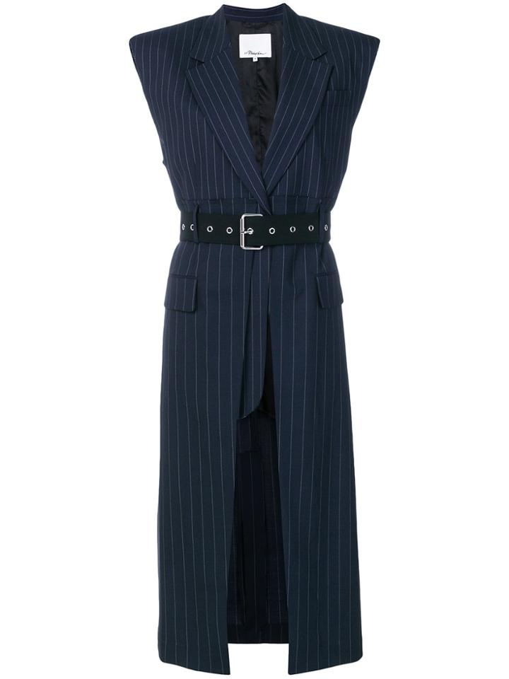 3.1 Phillip Lim Long Belted Vest - Blue