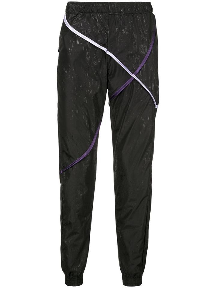 Cottweiler Contrasting Pipe Trousers - Black