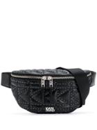 Karl Lagerfeld K/kuilted Studs Belt Bag - Black