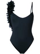 La Reveche - Assuan Petal Swimsuit - Women - Polyamide/spandex/elastane - M, Black, Polyamide/spandex/elastane
