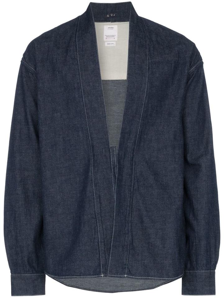 Visvim Vsvm Lhamo Kimono Shrt Indg - Blue