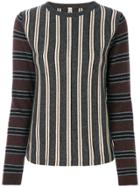 Antonio Marras Striped Knitted Sweater - Grey