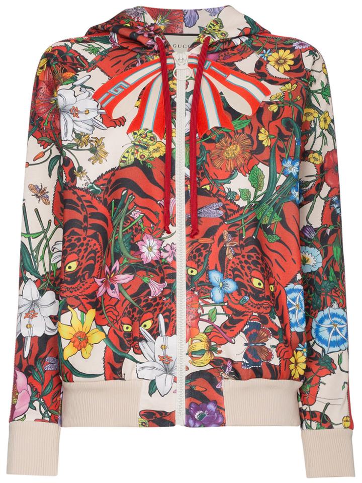 Gucci Floral Print Hoodie - Multicolour