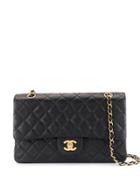 Chanel Pre-owned Double Flap Chain Shoulder Bag - Blue