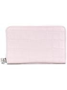 Alexander Mcqueen Embossed Small Continental Wallet - Pink & Purple