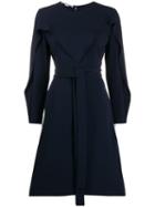 Stella Mccartney Long-sleeved Flared Dress - Blue