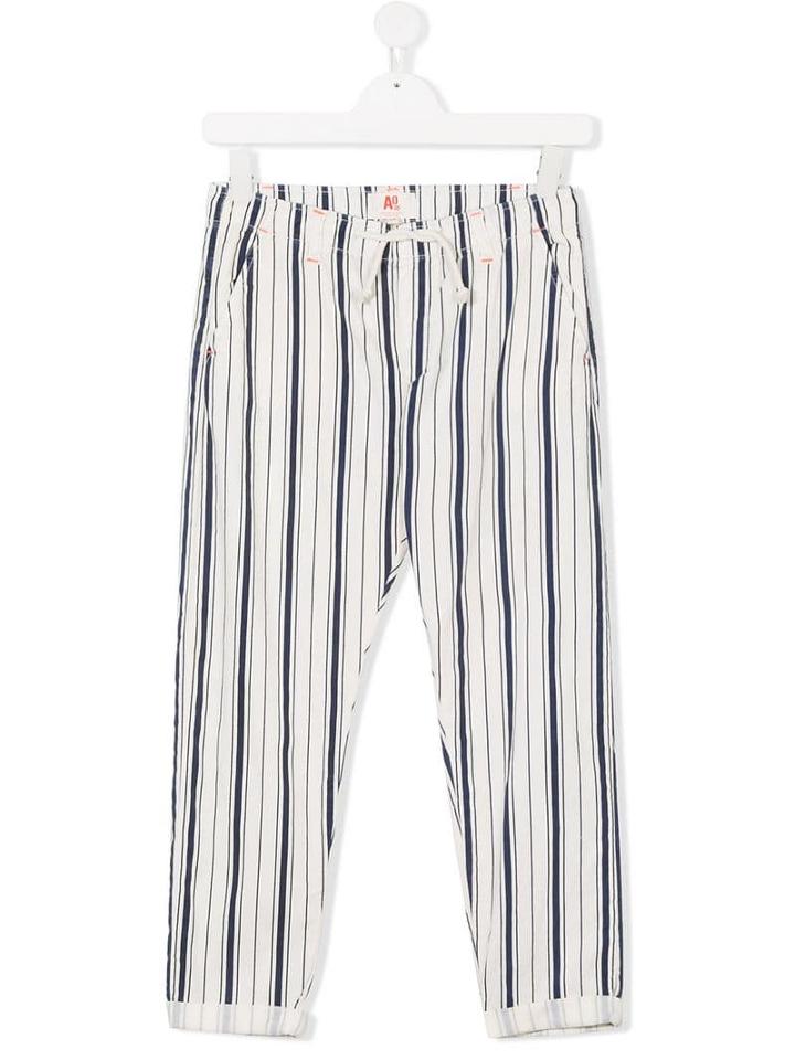 American Outfitters Kids Teen Striped Drawsrting-waist Trousers -