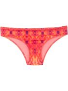 Heidi Klein Fold Over Bikini Bottom - Yellow & Orange