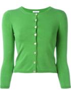 P.a.r.o.s.h. 'sybil' Cardigan, Women's, Size: Xs, Green, Silk/spandex/elastane
