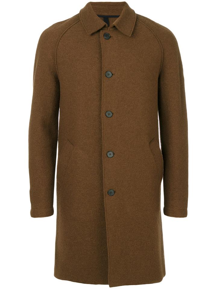 Harris Wharf London - Single-breasted Coat - Men - Virgin Wool - 50, Brown, Virgin Wool