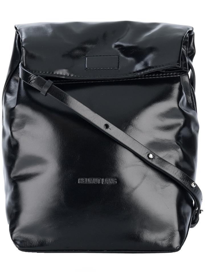 Helmut Lang Foldover Top Shoulder Bag - Black