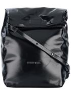 Helmut Lang Foldover Top Shoulder Bag - Black