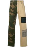 Gosha Rubchinskiy Bi-colour Cargo Trousers - Neutrals