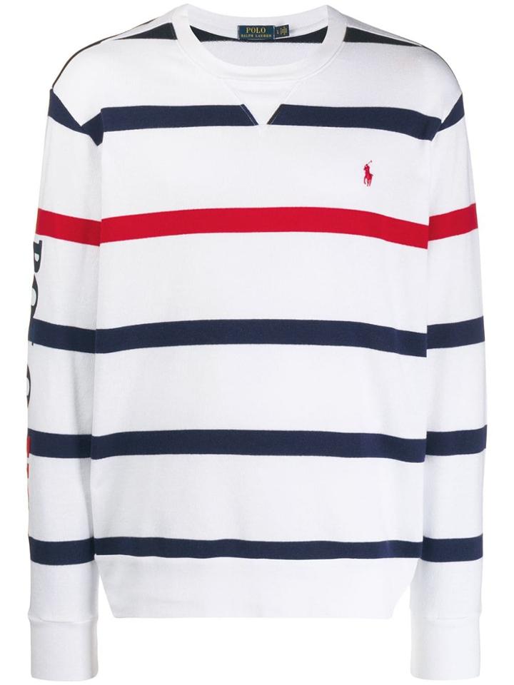 Polo Ralph Lauren Striped Sweater - White