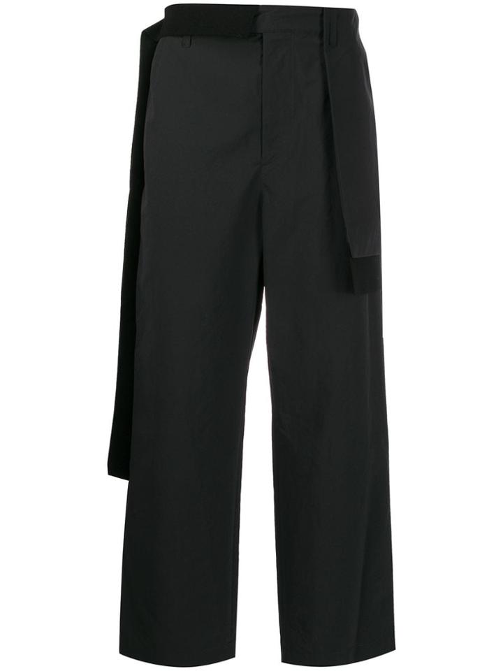 Craig Green Draped-panel Straight Trousers - Black