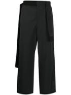 Craig Green Draped-panel Straight Trousers - Black