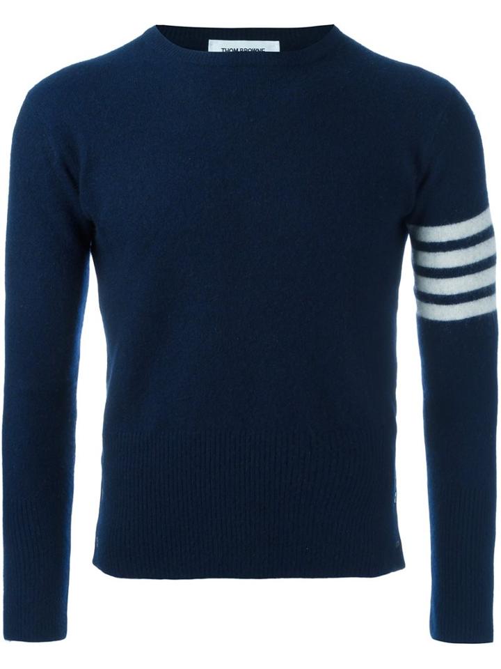 Thom Browne Ribbed Striped Sleeve Jumper