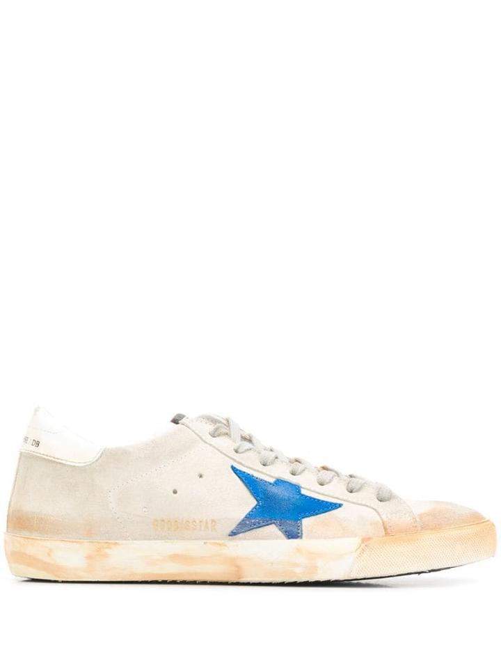 Golden Goose Hi-star Suede Sneakers - White
