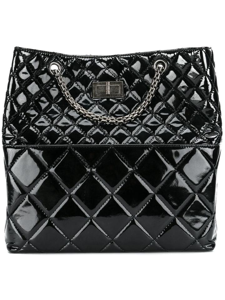 Chanel Pre-owned Diamond Quilted Shoulder Bag - Black