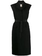 Zanini Single-breasted Midi Dress - Black