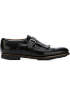 Church's Perforated Buckle Shoes - Black