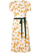 Carolina Herrera - Butterfly Sash Shift Dress - Women - Silk/spandex/elastane - 12, White, Silk/spandex/elastane