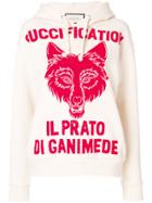 Gucci Il Prato Di Ganimede Guccification Print Hoodie - Nude &
