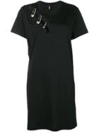 Versus Safety Pin T-shirt Dress - Black