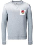 Kent & Curwen - Floral Embroidery Jumper - Men - Cotton - Xl, Grey, Cotton