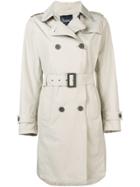 Herno Double Breasted Trench Coat - Neutrals