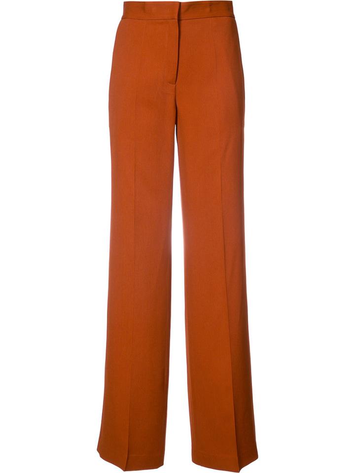 Derek Lam - Wide Leg Trousers - Women - Viscose - 42, Brown, Viscose