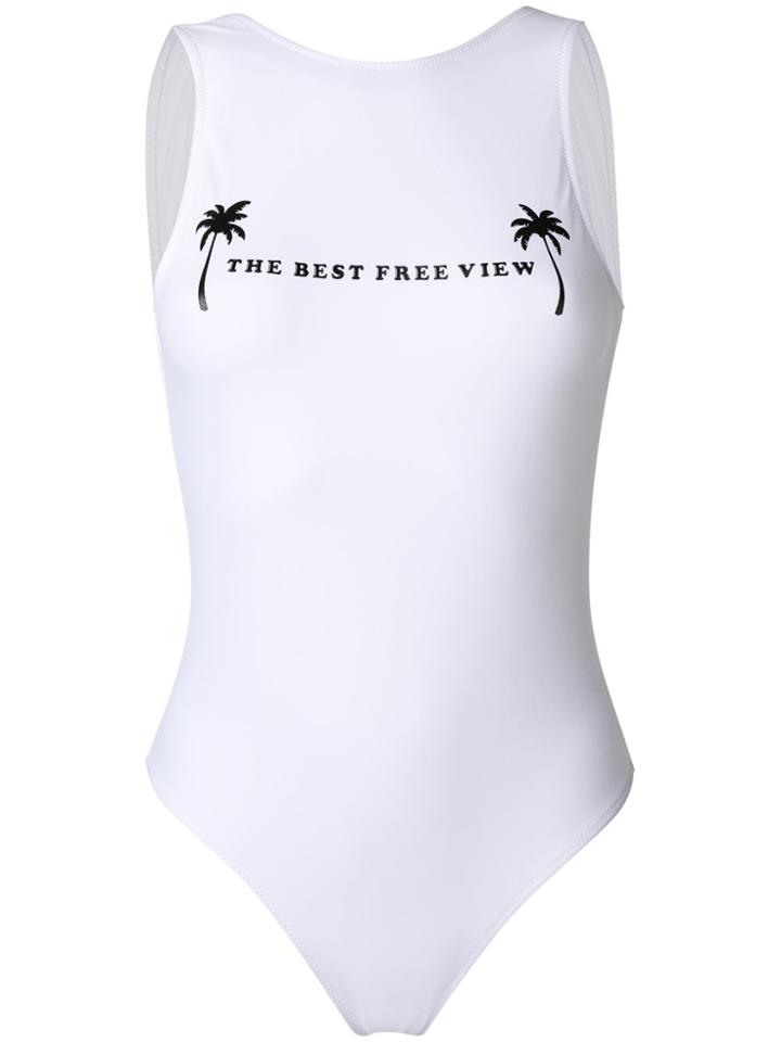 Chiara Ferragni The Best Free View Swimsuit - White