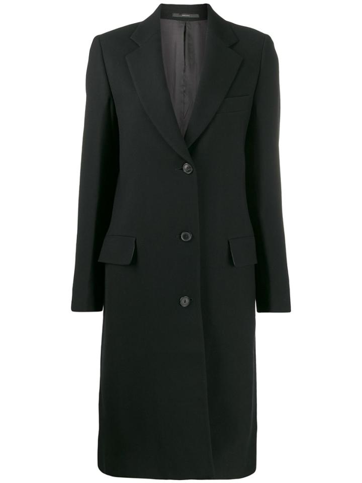 Paul Smith Single Breasted Coat - Black
