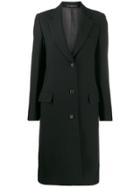 Paul Smith Single Breasted Coat - Black