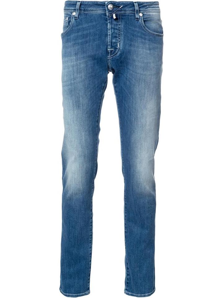 Jacob Cohen Straight-leg Jeans, Men's, Size: 32, Blue, Cotton/polyester/spandex/elastane