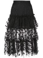 Jill Stuart Frill Layered Skirt - Black