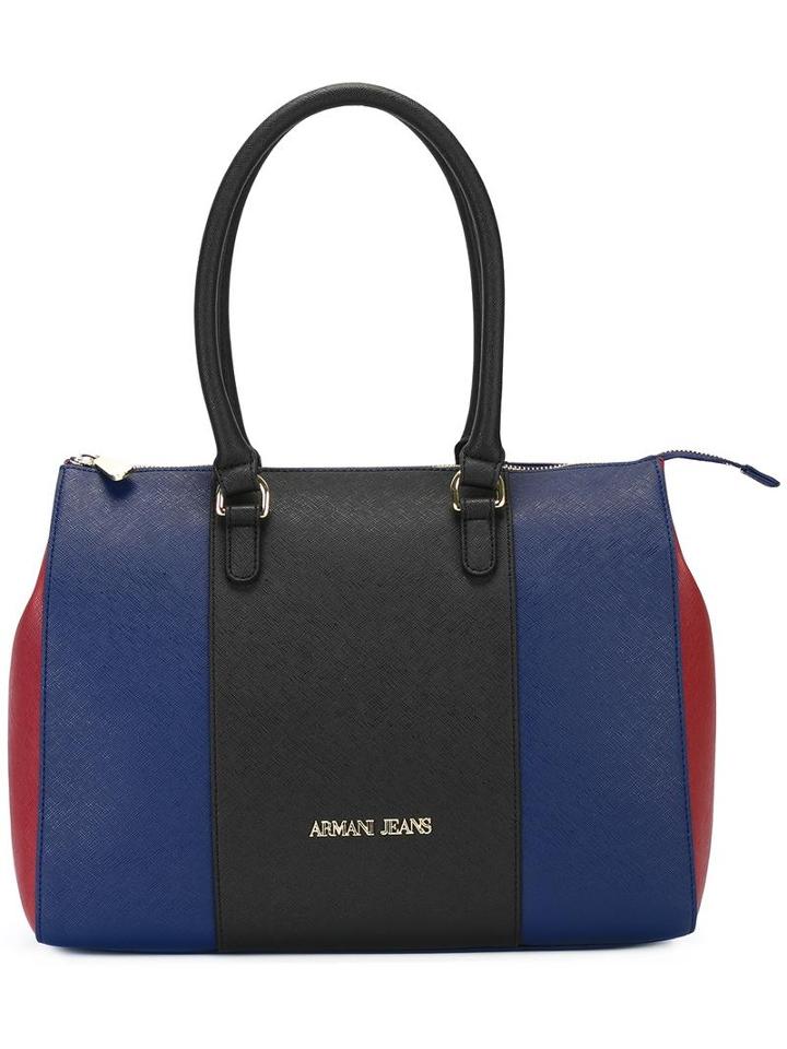 Armani Jeans Double Handles Large Tote, Women's, Black