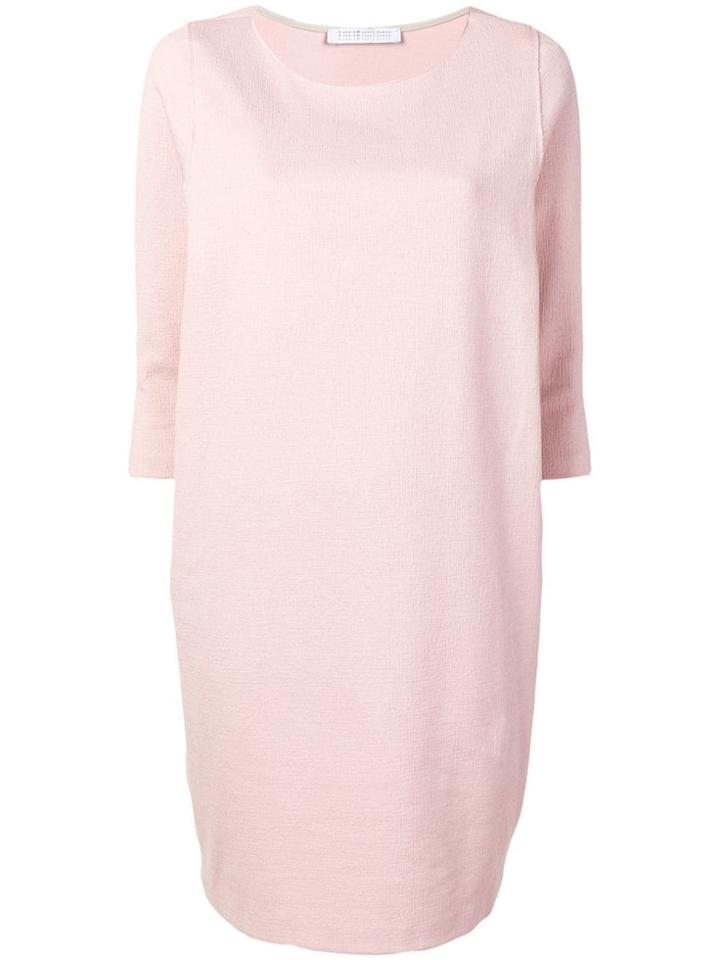 Harris Wharf London Textured Shift Dress - Pink