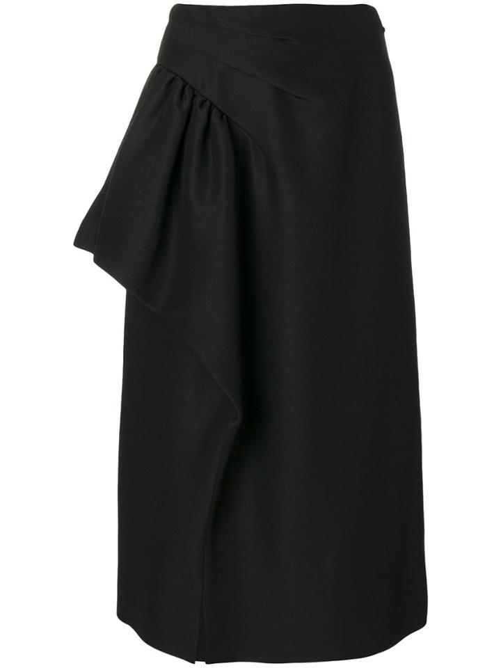 Maison Margiela Draped Detail Skirt - Black